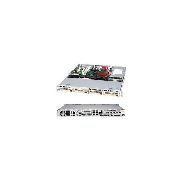 Supermicro 520W 1U Rackmount Server Chassis (Black), CSE-813MTQ-520CB CSE-813MTQ-520CB
